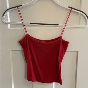 Red and Black Spaghetti Strap Tops